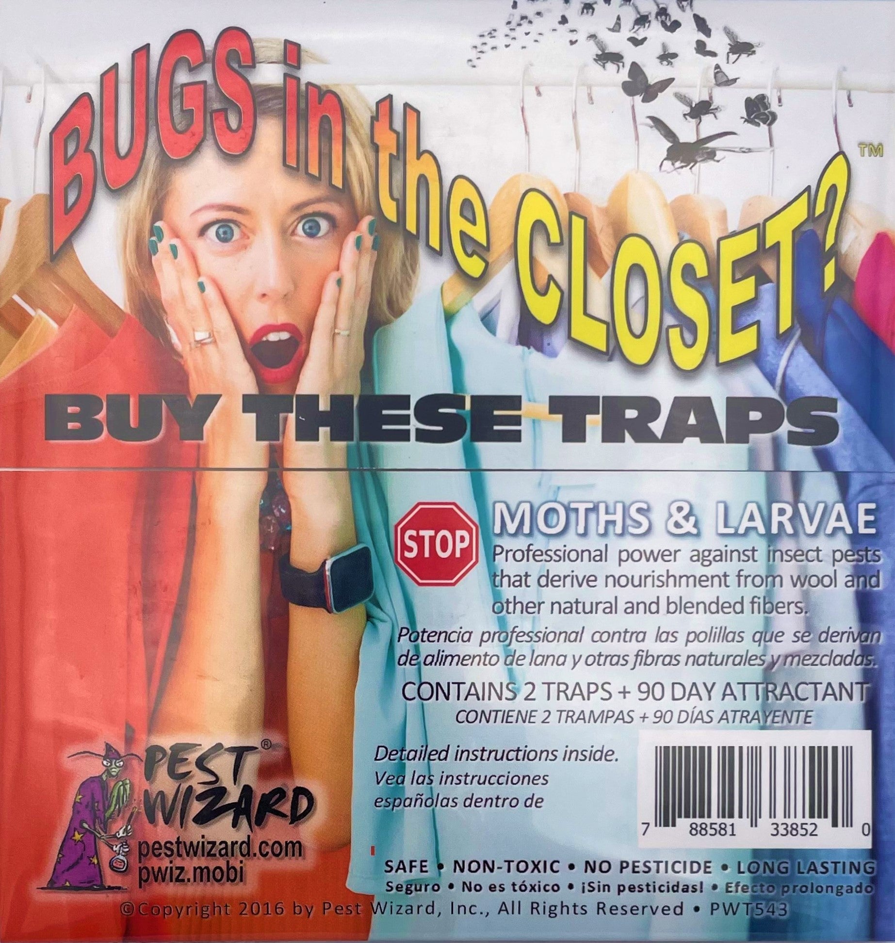 Pest Wizard Bugs in the Closet Trap Kit - 2 Pack